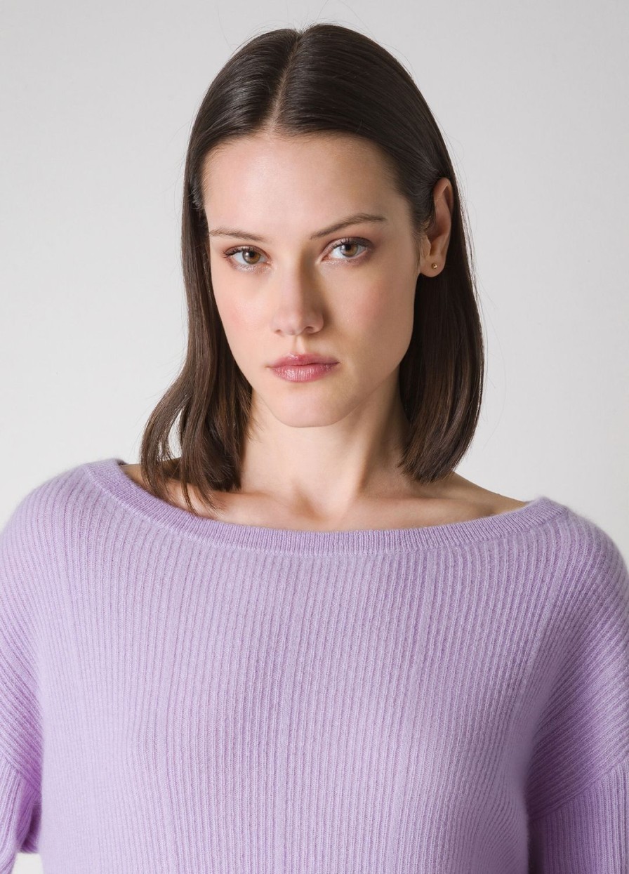 Abbigliamento LES COPAINS Cashmere | Pullover Tricot In Puro Cashmere