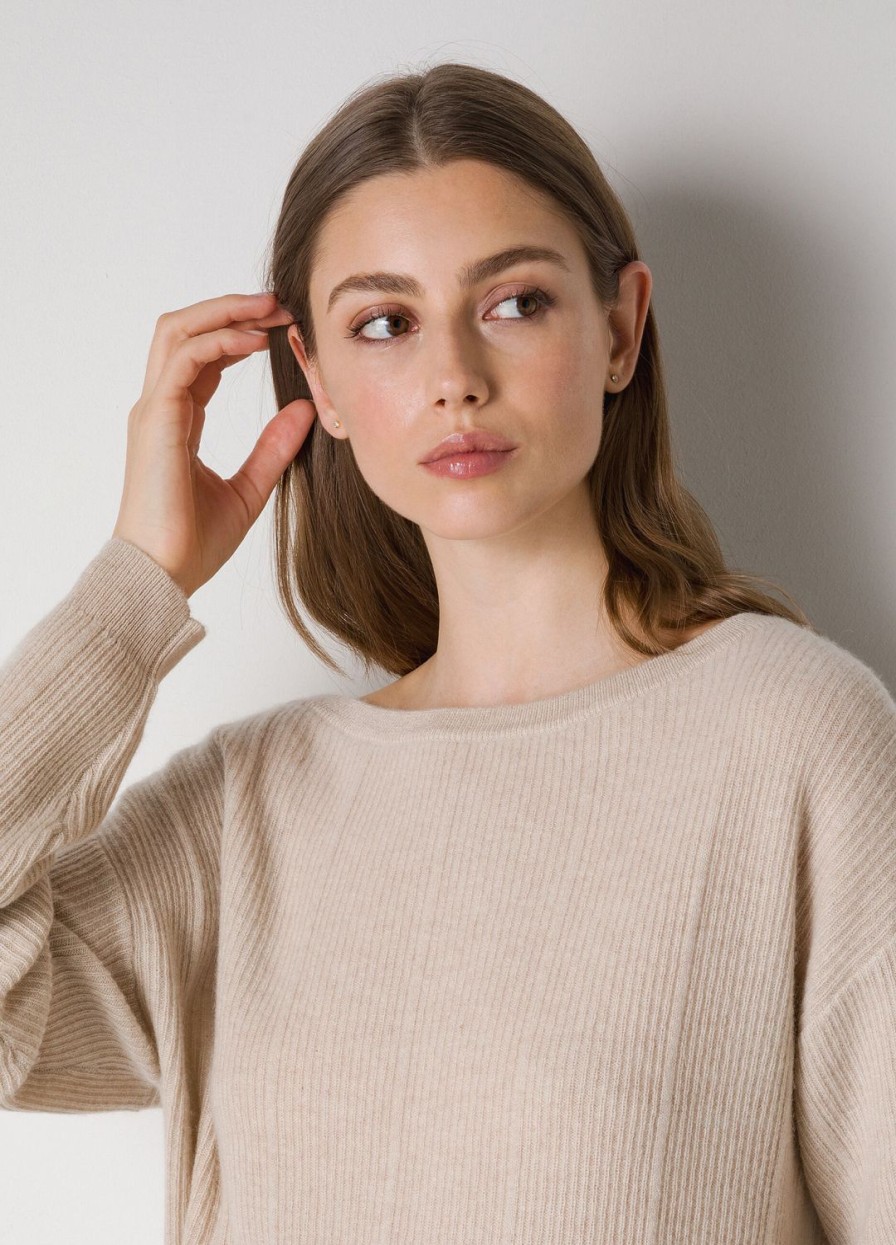 Abbigliamento LES COPAINS Cashmere | Pullover Tricot In Puro Cashmere