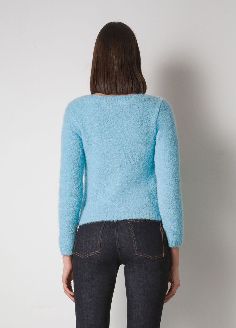 Abbigliamento LES COPAINS Cardigan | Cardigan Tricot In Misto Lana Mohair